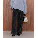  брюки [ поясница вокруг аккуратный ] молдинг распорка широкий брюки женский 