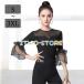  tops женский бальные танцы Dance tops . минут рукав .. чувство состязание надеты современный латиноамериканский танцевальный костюм верхняя одежда тренировка надеты stage костюм постановка надеты 