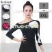  tops женский бальные танцы латиноамериканский Dance tops длинный рукав открытый плечо бальные танцы костюм верхняя одежда состязание надеты тренировка надеты stage костюм 