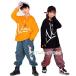  танцевальный костюм Kids hip-hop dabodabo рубашка длинный рукав брюки Dance презентация .. серия девочка мужчина hip-hop orange черный 