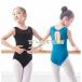  короткий рукав балет Leotard Junior ребенок юбка нет 2 цвет . Nakami Silhouette простой гонки балет Leotard урок надеты тренировка надеты детский гимнастика 