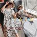  родители . пара look девочка One-piece летняя одежда родители .ko-te короткий рукав родители .pe адрес ko-te женский One-piece мама лето семья ... бренд взрослый ребенок ...3 человек 