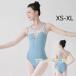  балет Leotard женский балет сопутствующие товары урок надеты тренировка надеты балет ba Rely na танцевальный костюм накладка имеется форма костюм Dance голубой XS-2L(XL)