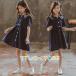  sailor ребенок One-piece девочка Kids One-piece лето платье короткий рукав хлопок 