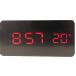 outlet зеркало модель цвет LED цифровой часы красный сигнализация snooze функция датчик температуры 12/24h переключатель Night режим есть USB подача тока батарейка резервная копия соответствует 