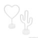 USB тип неоновый свет Heart кактус свет neon способ настольный светильник Night свет интерьер LED лампа Event хобби хобби A-ITEMe- item 