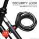  bike dial lock wire lock dial type bicycle lock 1.2m 5 column theft-proof key anti-theft password number bracket cycle cross bike road bike 