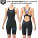  Arena arena Junior женщина .. купальный костюм гонки для WA одобрение AQUAFORCE FUSION-ONE двойной ремешок AS6SRC11G BKBL[ возвращенный товар * замена не возможна товар ]
