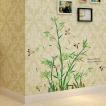 ウォールステッカー 竹と鳥 日本風 壁に貼る シール 筍 笹の葉 風流 山奥 燕 トイレ 和室 書斎 七夕