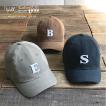 WASHED BASEBALL CAP SEB (WL-2115) ベースボールキャップ 帽子 アンパイア アルファベット キャンバス ストリート カジュアル レディース メンズ ブランド