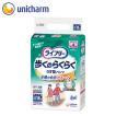 おむつ パンツタイプ ライフリー 歩くのらくらくうす型パンツ 4回吸収 55759 Mサイズ 18枚入 ユニ・チャーム