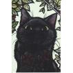 イラストレーター猫麦さん 佐藤めい アルミ合板アート【ワンスト】 切り絵 cut art さとうみよ/ポストカード とら虎 / 猫柄 p202209
