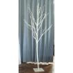 大型サイズ 自然な形 白い木 高さ200cm 木板付き (造花 人工観葉植物 インテリア 枝 幹 造木 植栽 室内 装飾 ホワイト オブジェ)