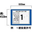 壁面用　現場表示用法令看板　空欄記入なしタイプ