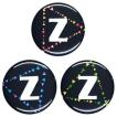 アルファベット缶バッジ-Triangles- 【Z】 選べる3色 クリップ（ピンなし）タイプ