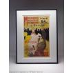 【出荷区分B】ロートレック　ムーラン・ルージュ　額付ポスター　Henri de Toulouse-Lautrec:Moulin Rouge/La Goulue