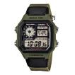 腕時計 CASIO カシオ メンズ レディース デジタル ブラック カーキ チープカシオ AE1200WHB-3B