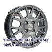 4枚セット】Verthandi YH-M7V 14x4.5 +45 100x4 METALLIC GRAY
