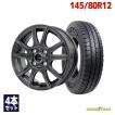 145/80R12 サマータイヤ ホイールセット GOODYEAR CARGO PRO 送料無料 4本セット