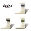 decka Quality socks デカ スケーターソックス ミドル丈 80’s Skater Socks 2nd Collection パイルソックス メンズ ラインソックス 日本製