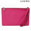 LOEWE ロエベ  　クラッチポーチ/クラッチバッグ　HERITAGE カーフスキン　MAGENTA/マジェンタ　176.79.D69 新品 送料無料　