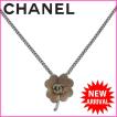 シャネル CHANEL ネックレス アクセサリー レディース ヴィンテージ クローバー×ココマーク 人気 良品 中古 J4402