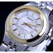SEIKO EXCELINE セイコー エクセリーヌ レディース ソーラー電波腕時計 ゴールドベゼル ホワイト文字盤 メタルベルト SWDT026 国内正規品