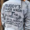 プリント入り シャンブレーシャツ TRUCK WASH サックスブルー BUDDY オリジナル SPRINGFORD アメカジ メンズ 長袖 ワークシャツ CHAMBRAY SHIRTS