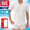 2枚組 直営店限定品 B.V.D. 吸水速乾 Vネック 半袖Tシャツ 2枚 セット メール便送料無料 V首 メンズ アンダーウェア 下着 BVD インナー bvd 肌着