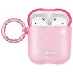 Case-Mate AirPods Hook Ups Case & Neck Strap - Sheer Crystal - Blush Pink/Metallic Blush Pink