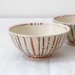 玉十草 ストライプ めし碗 お茶碗 11.5cm 廣川みのり 縞模様 キナリ 和食器 陶器
