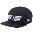 ニューエラ 950 スナップバック オリジナルフィット ベーシックファブリック ニューヨーク ブラック New Era 9FIFTY Snapback Original Basic Fabric New York