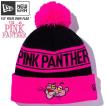 ピンクパンサー×ニューエラ ニットキャップ ポンポンニット フェイス ブラック 蛍光ピンク ブラック Pink Panther×New Era Knit Cap Pom-Pon Knit Face