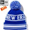 ニューエラ ニット帽 キッズニットキャップ ポンポンニット ニューエラ ロイヤル ホワイト ロイヤル New Era Kids Knit Cap Pom-Pon Knit New Era Royal White