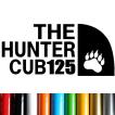THE HUNTER CUB125 足跡 熊 爪痕 肉球 狼 11カラー カッティング ステッカー ハンターカブステッカー付き HC-17