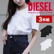 ディーゼル DIESEL Tシャツ 2枚セット メンズ 半袖 Vネック コットン100% 綿 レディース ユニセックス ブランド ロゴ プレゼント ギフト