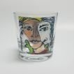 世界初 ギフト 贈り物 男性 父 高級 フルカラーアート ロック ウィスキーグラス パリ 有名美術館展示 画家 アーティスト Daniel Liau Learn to be human Glass
