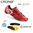 CRONO　クロノ　 CR-1　CARBON　SOLESTARインソール付属モデル　RED 42サイズ  ビンディングシューズ ・日本正規品