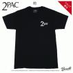 2pac tシャツ カットソー トゥーパック バンドT ロックT メンズ ユニセックス 2パック ラップ HIPHOP TUPAC 黒 Tシャツ 2pac スモールロゴ