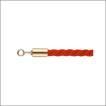 ガイドロープ 誘導ロープ 25OG レッド Ｌ1200mm Oフック（ゴールド）