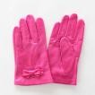 子供用革製ファッション手袋（グローブ）7〜8才児用　ピンク　Junior Sheep Skin Leather Glove