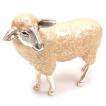 置き物 オブジェ シルバー925 羊 ヒツジ 大 エナメル彩色 イタリア製 サツルノ