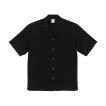 ユナイテッドアスレ 半袖シャツ シルキー 黒 ブラック United Athle Silky Open Collar Shirt 1785-01