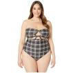 �{���R��&nbsp;Volcom&nbsp;���f�B�[�X&nbsp;�����s�[�X&nbsp;�����E�r�[�`�E�F�A&nbsp;Plus&nbsp;Size&nbsp;Plaid&nbsp;Attitude&nbsp;One-Piece&nbsp;Dark&nbsp;Chocolate
