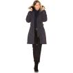 カナダグース レディース コート アウター Kensington Parka with Coyote Fur Trim Canada Goose Navy