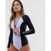 �{���R��&nbsp;Volcom&nbsp;���f�B�[�X&nbsp;�����s�[�X&nbsp;�����E�r�[�`�E�F�A&nbsp;Simply&nbsp;Solid&nbsp;logo&nbsp;surfsuit&nbsp;in&nbsp;black&nbsp;Violet
