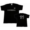 11HEAD　FUSSBAL-Tシャツ[ブラック]【ワールドカップ関連】