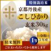 特別栽培米 京都丹後産コシヒカリ 令和３年 玄米３０ｋｇ １等