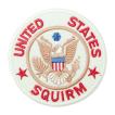ワッペン アイロン ミリタリー USA 紋章 SQUIRM アメリカ 軍物 マーク デザイン アップリケ わっぺん wappen アイロンで簡単貼り付け