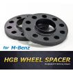 HGB ホイールスペーサー / M-Benz (ベンツ)用_15mm_/PCD112HUB66.6/ブラックアルマイト仕様　ワイトレ スペーサー